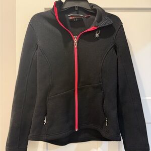 Spyder Women's Black Jacket with Red Accents